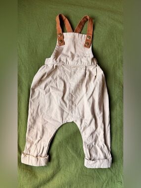 Lillies Dream Overalls with Brown Strap Detail